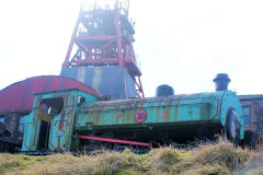 
Powell Duffryn loco No 10 HC544 of 1900 at Big Pit, March 2010